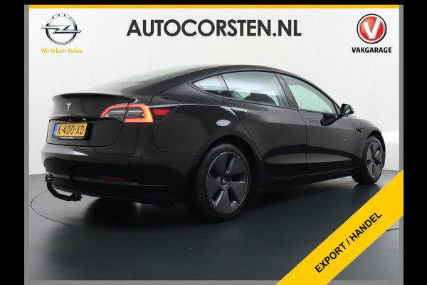 Tesla Model 3 RWD SR+ Nwe Model 60kWh LFP 283 PK Trekhaak Warmtepomp Elektr.A-klep FSD-3 Sentry Mode Bankverwarmd FSD 18" Premium Luidspr. Aut Navi LED Comfortstoelen ACC DAB Keyless en Voorverwarmen interieur via App One-Pedal-Drive Origineel Nederlandse auto Garantie Accu/Motor tot 31-03-2029 max 160.000km 1.584kg licht!