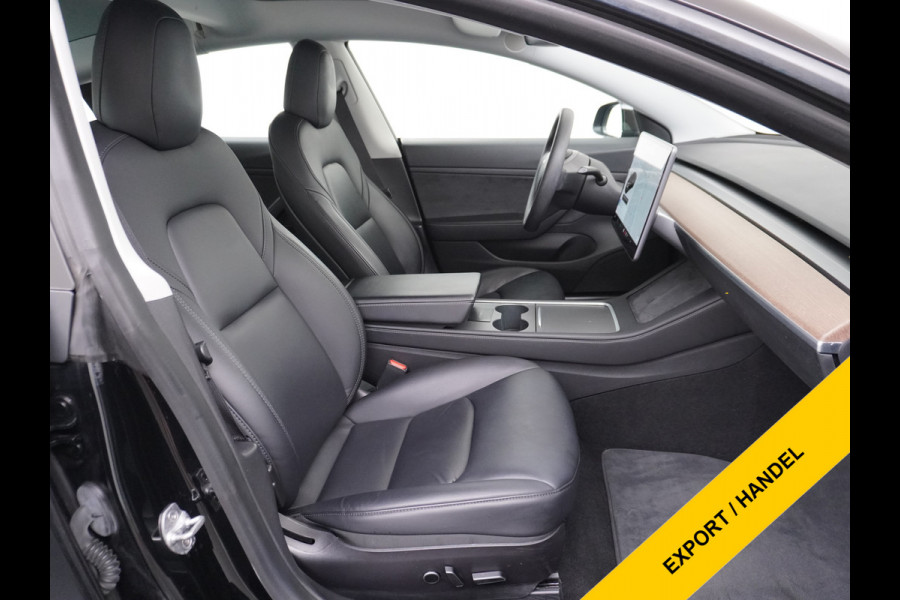 Tesla Model 3 RWD SR+ Nwe Model 60kWh LFP 283 PK Trekhaak Warmtepomp Elektr.A-klep FSD-3 Sentry Mode Bankverwarmd FSD 18" Premium Luidspr. Aut Navi LED Comfortstoelen ACC DAB Keyless en Voorverwarmen interieur via App One-Pedal-Drive Origineel Nederlandse auto Garantie Accu/Motor tot 31-03-2029 max 160.000km 1.584kg licht!