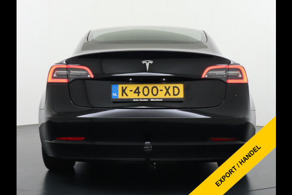 Tesla Model 3 RWD SR+ Nwe Model 60kWh LFP 283 PK Trekhaak Warmtepomp Elektr.A-klep FSD-3 Sentry Mode Bankverwarmd FSD 18" Premium Luidspr. Aut Navi LED Comfortstoelen ACC DAB Keyless en Voorverwarmen interieur via App One-Pedal-Drive Origineel Nederlandse auto Garantie Accu/Motor tot 31-03-2029 max 160.000km 1.584kg licht!