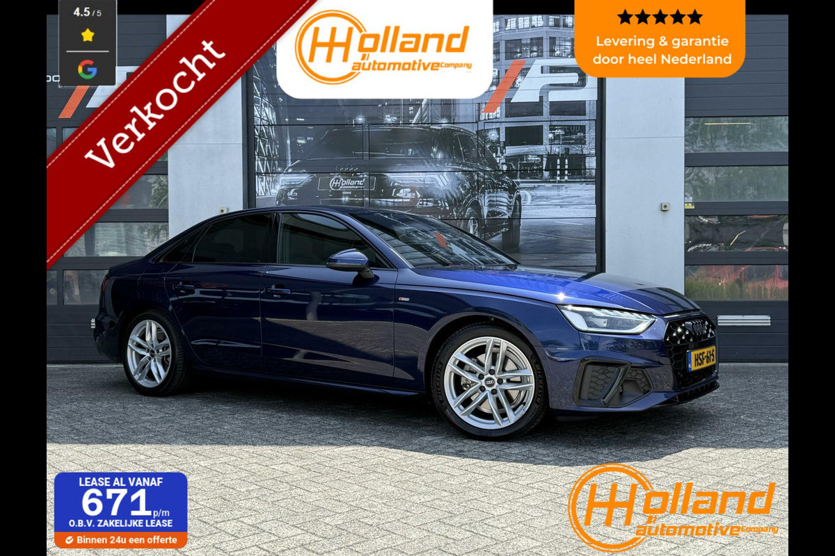 Audi A4 Limousine 2.0 TFSI | S line|Schaalstoel|Competition|Schuifd