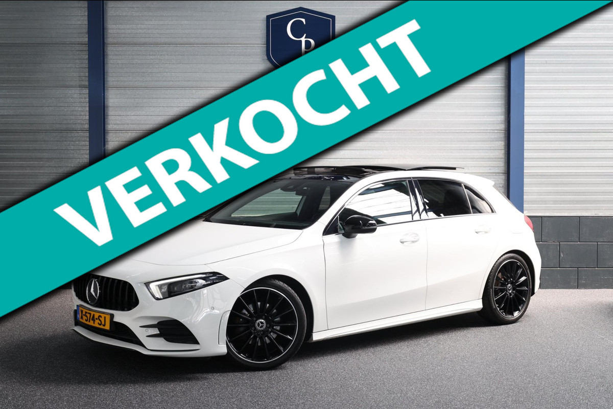 Mercedes-Benz A-Klasse 200 AMG Line LED/SFEER/PANORAMADAK/HALF LEER+S.VERWARMING+MEMORY/CAM/LINE/ACC/ECC/12 MDN GARANTIE!