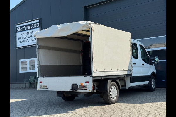 Ford Transit 350 2.0 TDCI L2H1 DC 4WD | Huif | CarPlay | Navi | Cruise | 7-persoons | Vierwielaandrijving | Airco | AWD 4x4