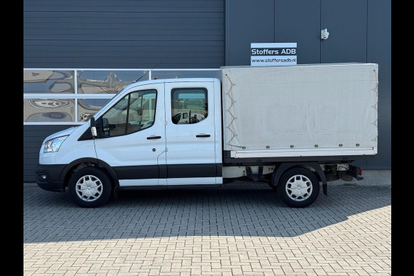 Ford Transit 350 2.0 TDCI L2H1 DC 4WD | Huif | CarPlay | Navi | Cruise | 7-persoons | Vierwielaandrijving | Airco | AWD 4x4