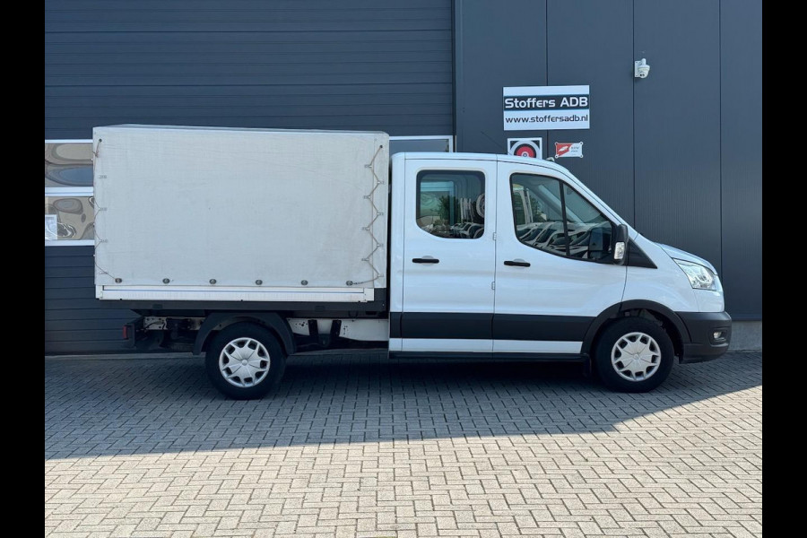 Ford Transit 350 2.0 TDCI L2H1 DC 4WD | Huif | CarPlay | Navi | Cruise | 7-persoons | Vierwielaandrijving | Airco | AWD 4x4