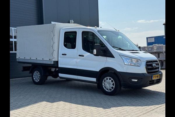 Ford Transit 350 2.0 TDCI L2H1 DC 4WD | Huif | CarPlay | Navi | Cruise | 7-persoons | Vierwielaandrijving | Airco | AWD 4x4