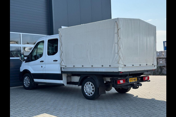 Ford Transit 350 2.0 TDCI L2H1 DC 4WD | Huif | CarPlay | Navi | Cruise | 7-persoons | Vierwielaandrijving | Airco | AWD 4x4