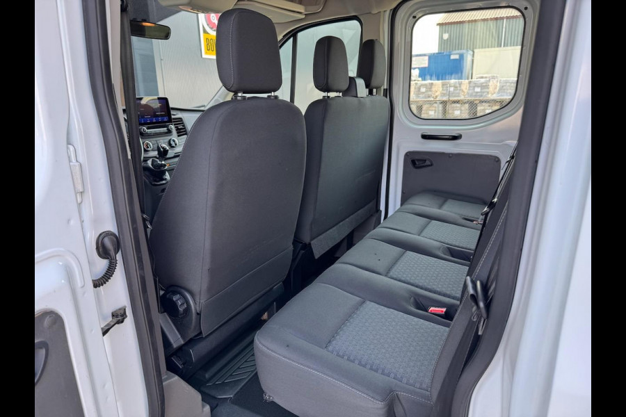 Ford Transit 350 2.0 TDCI L2H1 DC 4WD | Huif | CarPlay | Navi | Cruise | 7-persoons | Vierwielaandrijving | Airco | AWD 4x4