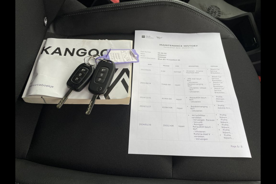 Renault Kangoo 1.5 Blue E6 dCi Comfort Lease €238 p/m Airco, Navi, apple carplay/android, PDC,  Trekhaak, Cruise controle, onderhoudshistorie aanwezig