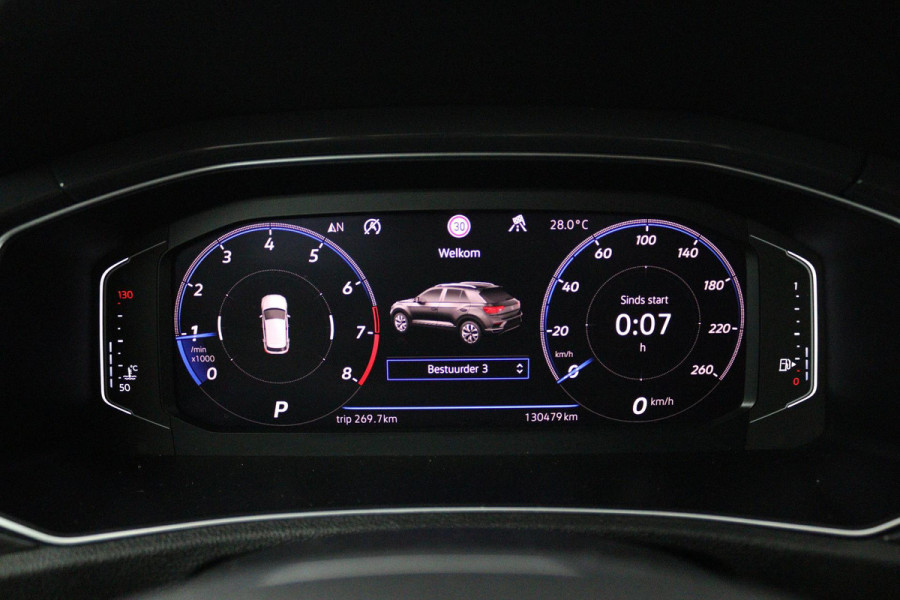 Volkswagen T-Roc 1.5 TSI Sport (TREKHAAK, DIGITALE COCKPIT, STOELVERWARMING, AUTOMAAT, ACHTERUITRIJCAMERA, SFEERVERLICHTING)