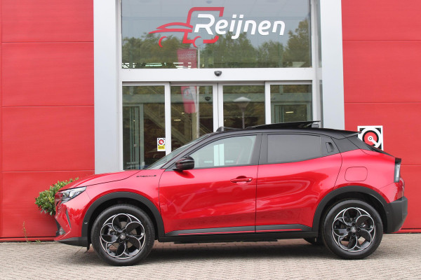 Alfa Romeo junior 1.2 Turbo 136PK Hybrid IBRIDA SPECIALE | PANORAMISCH SCHUIF/KANTEL DAK | SPORT PACK: SABELT SPORT STOELEN/ALCANTARA STUURWIEL | TECHNO PACK: LED MATRIX KOPLAMPEN/DRAADLOZE TELEFOONLADER/ACHTERUITRIJ CAMERA | VERWARMBARE VOORRUIT | 18" LICHTMETALEN VELGEN "PETALI" | DRAADLOZE APPLE CARPLAY/ANDROID AUTO | BRERA RED MET ZWART DAK | NAVIGATIE | STOEL VERWARMING | DODEHOEK DETECTIE | ELEKTRISCH BEDIENBARE ACHTERKLEP | KEYLESS ENTRY/START | ADAPTIVE CRUISE CONTROL |