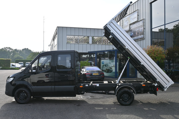 Mercedes-Benz Sprinter 317 CDI L3 DC Kipper 3-Zijden Henschel kieper, 3500 KG trekhaak, Geveerde stoel 3-zijdige kipper
