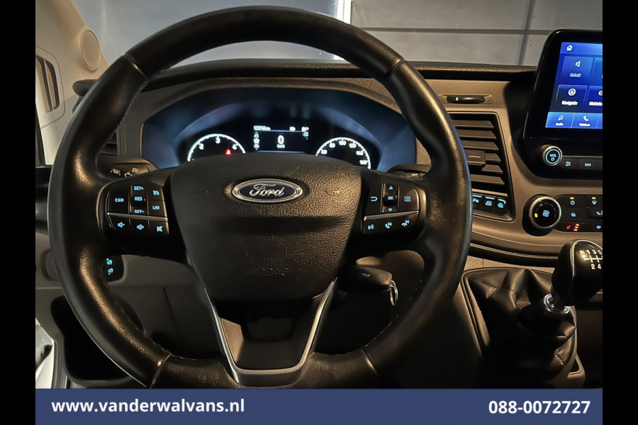 Ford Transit 2.0TDCI 131pk L4H3 Euro6 Airco | Camera | Navigatie | Apple Carplay | Android Auto | Cruisecontrol LED, Verwarmde voorruit, Stoelverwarming, Parkeersensoren, Bijrijdersbank
