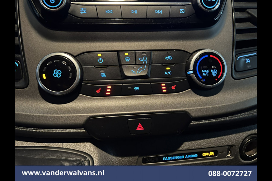 Ford Transit 2.0TDCI 131pk L4H3 Euro6 Airco | Camera | Navigatie | Apple Carplay | Android Auto | Cruisecontrol LED, Verwarmde voorruit, Stoelverwarming, Parkeersensoren, Bijrijdersbank
