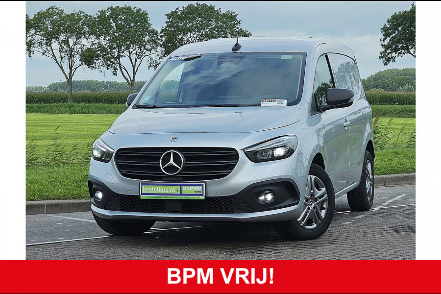 Mercedes-Benz Citan 110 CDI L2 3-Zits Mbux + Navi LED Automaat Airco Trekhaak Camera Pdc Euro6 1e Eigenaar Bumpers-Kleur!