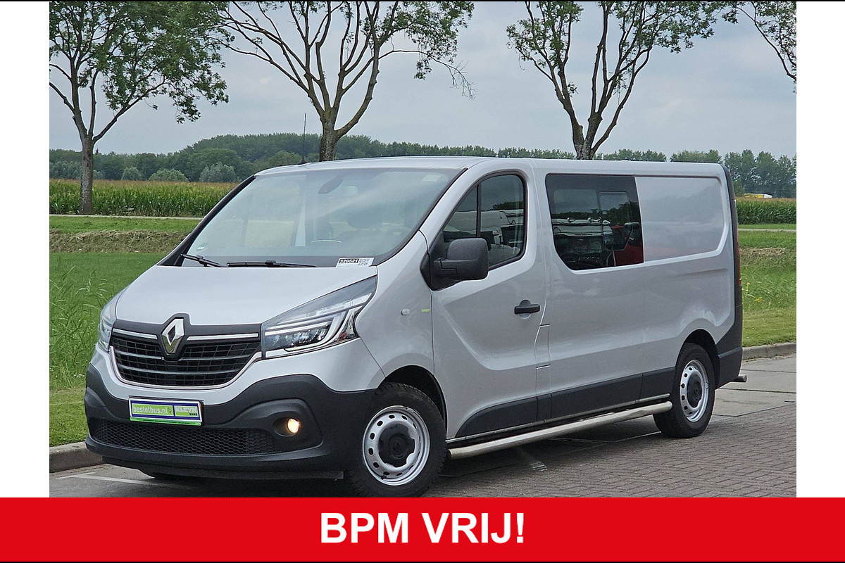 Renault Trafic 2.0 dCi 145 T29 L2H1 DC Comfort Airco Automaat Navi Sidebars Euro6 145Pk NAP 1e Eigenaar!