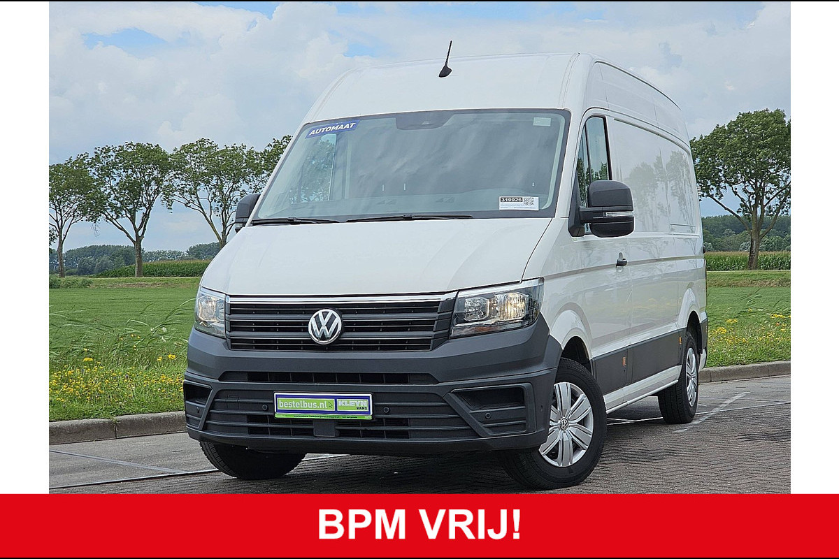 Volkswagen Crafter 35 2.0 TDI L2H2 Automaat Navi Airco Trekhaak Apple Carplay PDC Camera Euro6 140 PK!
