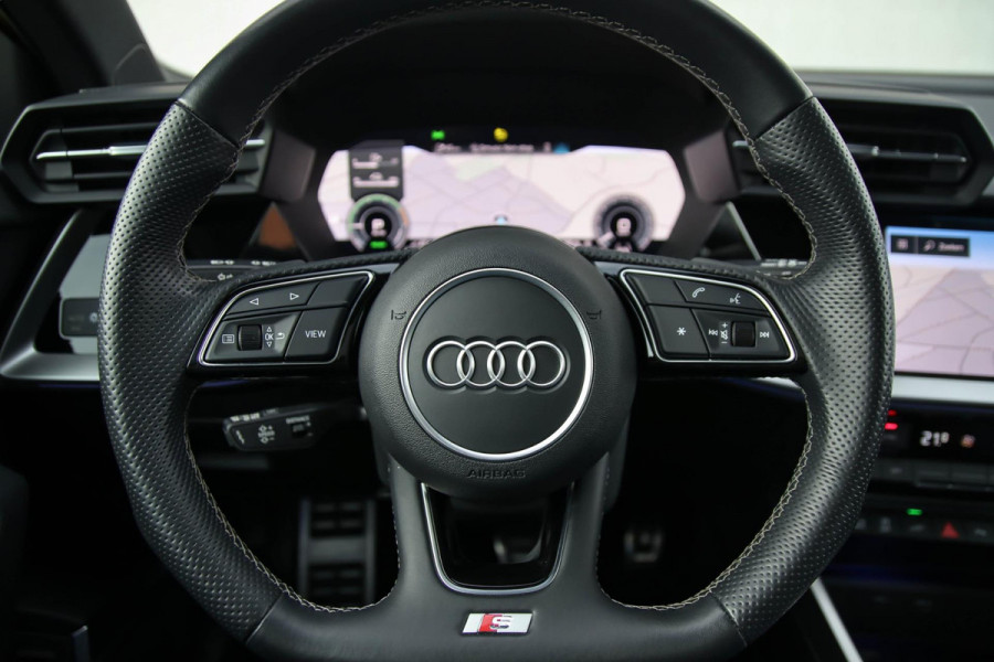 Audi A3 Sportback 40 TFSI e PHEV S Edition S-line 204pk S-Tronic! Panoramadak|Virtual Cockpit|Kuipstoelen elektrisch|Matrix|Black