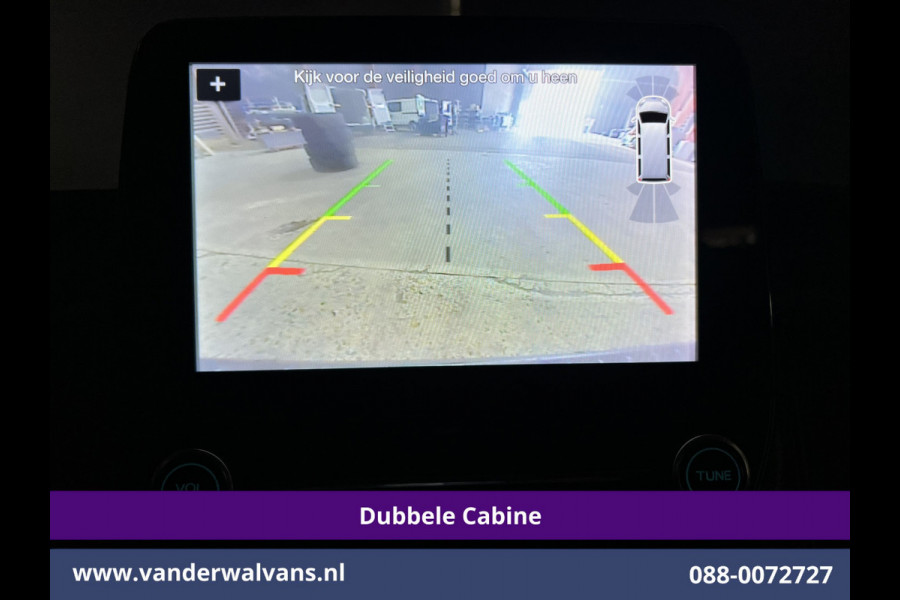 Ford Transit Custom 2.0 TDCI 131pk Automaat L2H1 Dubbele Cabine Euro6 Airco | 6-Zits | Camera | Navigatie | LED Apple Carplay, Android Auto, Adaptieve cruisecontrol, Parkeersensoren, Stoelverwarming, Verwarmde voorruit