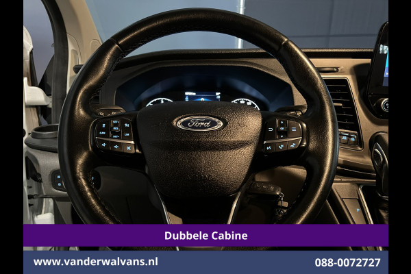 Ford Transit Custom 2.0 TDCI 131pk Automaat L2H1 Dubbele Cabine Euro6 Airco | 6-Zits | Camera | Navigatie | LED Apple Carplay, Android Auto, Adaptieve cruisecontrol, Parkeersensoren, Stoelverwarming, Verwarmde voorruit