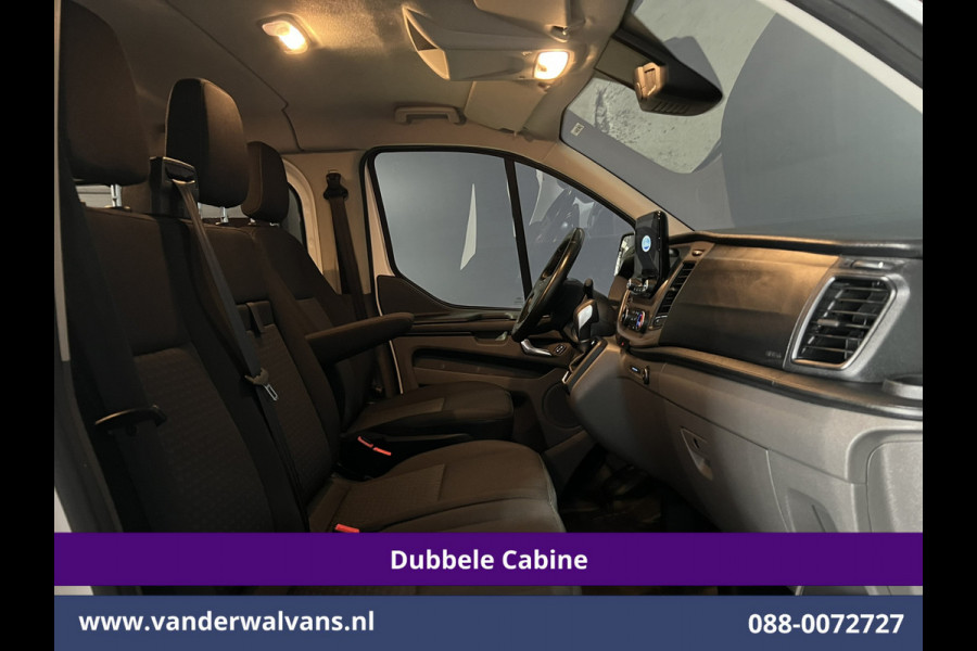 Ford Transit Custom 2.0 TDCI 131pk Automaat L2H1 Dubbele Cabine Euro6 Airco | 6-Zits | Camera | Navigatie | LED Apple Carplay, Android Auto, Adaptieve cruisecontrol, Parkeersensoren, Stoelverwarming, Verwarmde voorruit