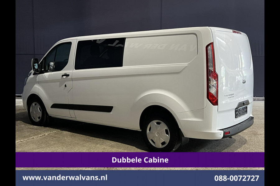 Ford Transit Custom 2.0 TDCI 131pk Automaat L2H1 Dubbele Cabine Euro6 Airco | 6-Zits | Camera | Navigatie | LED Apple Carplay, Android Auto, Adaptieve cruisecontrol, Parkeersensoren, Stoelverwarming, Verwarmde voorruit