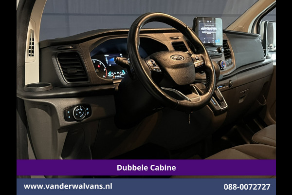 Ford Transit Custom 2.0 TDCI 131pk Automaat L2H1 Dubbele Cabine Euro6 Airco | 6-Zits | Camera | Navigatie | LED Apple Carplay, Android Auto, Adaptieve cruisecontrol, Parkeersensoren, Stoelverwarming, Verwarmde voorruit