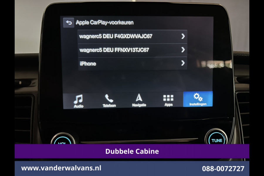 Ford Transit Custom 2.0 TDCI 131pk Automaat L2H1 Dubbele Cabine Euro6 Airco | 6-Zits | Camera | Navigatie | LED Apple Carplay, Android Auto, Adaptieve cruisecontrol, Parkeersensoren, Stoelverwarming, Verwarmde voorruit