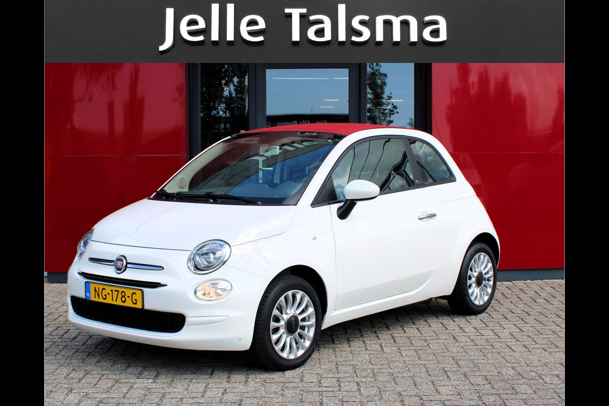 Fiat 500C 1.2 Popstar Cabrio | 15" Alu Velgen | USB/Aux aansluiting | Stuurwielbediening Alarm systeem