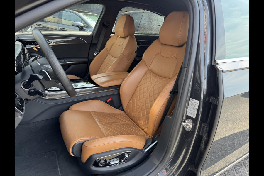 Audi A8 60 TFSI e quattro Lang S-Line | 360* Camera | Bang&Olufsen | Carbon | Stoelventilatie/Verwarming |