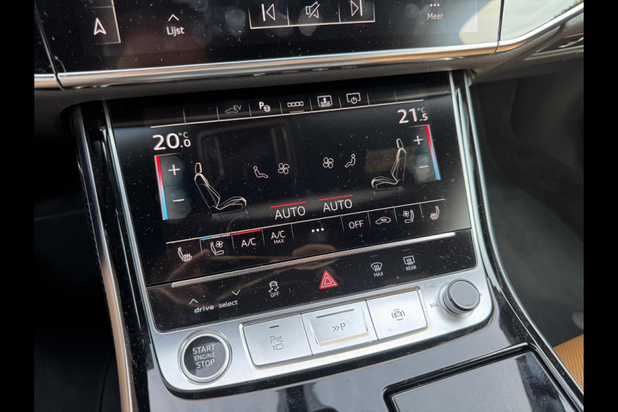 Audi A8 60 TFSI e quattro Lang S-Line | 360* Camera | Bang&Olufsen | Carbon | Stoelventilatie/Verwarming |