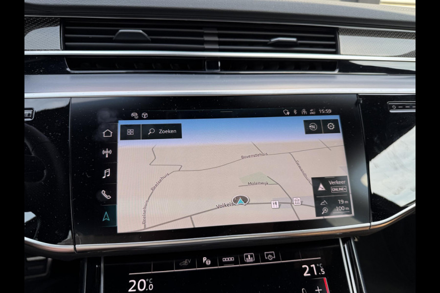 Audi A8 60 TFSI e quattro Lang S-Line | 360* Camera | Bang&Olufsen | Carbon | Stoelventilatie/Verwarming |