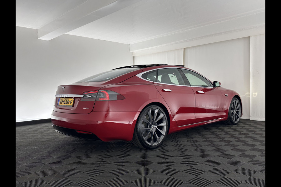 Tesla Model S 100D AWD [ 3-Fase ] ! NEW BATTERY PACK ! Aut. *PANO | LUXURY-LEATHER | AUTO-PILOT | ADAPTIVE-CRUISE | FULL-LED | NAVI-FULLMAP | AIR-SUSPENSION | KEYLESS | TOP-VIEW | CARPLAY | MEMORY-PACK | HEATED-SPORTSEATS | DIGI-COCKPIT | 21"ALU*