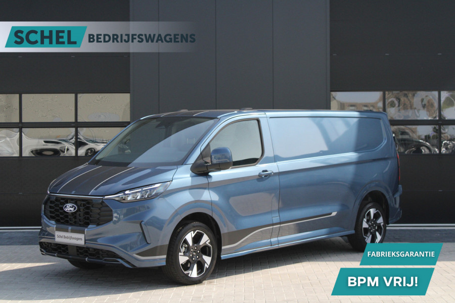 Ford Transit Custom 300 2.0 TDCI L2H1 Sport 170pk - 19" LM velgen - ACC - Blind spot - Navi - Camera - Verwarmd stuur - 70l tank - Rijklaar