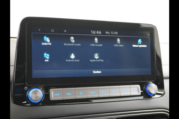 Hyundai Kona EV 64kWh Camera Apple Carplay/Android Auto Navi Adaptive Cruise Camera HUD Trekhaak Pdc-V+A 17"LM Lane Assist Blind Spot Monitor FCA Keyless Led Etms systeem Forward Collision-Avoidance Assist Highway assist sys Origineel NLse auto,  garantie op accu 06-07-2028/160.000km