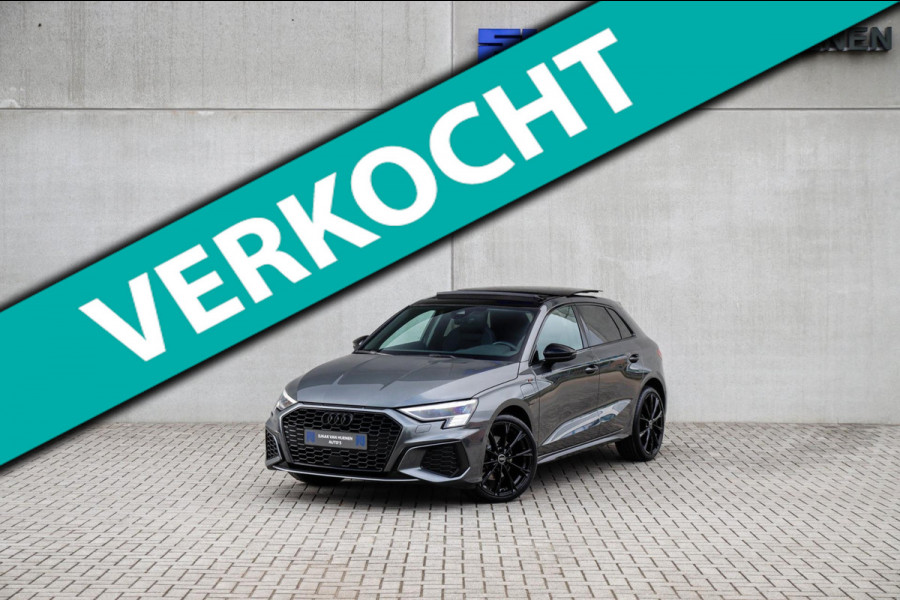 Audi A3 Sportback 40 TFSI e PHEV S Edition S-line 204pk S-Tronic! Panoramadak|Virtual Cockpit|Kuipstoelen elektrisch|Matrix|Black