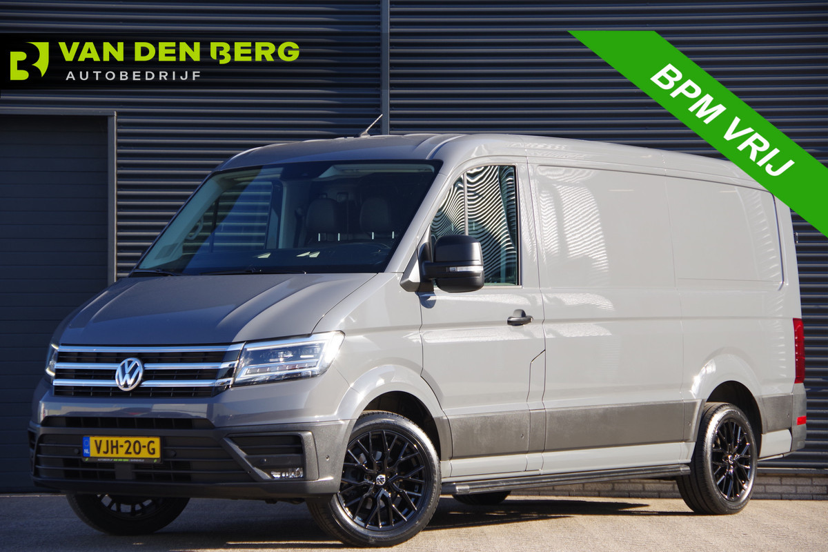 Volkswagen Crafter 35 2.0 TDI L3H2 EXCLUSIVE 177PK AUT. LED, LEDER, TREKHAAK, ADAPT. CRUISE, STOELVERWARMING, CAMERA, NAVI, NL AUTO, NAP