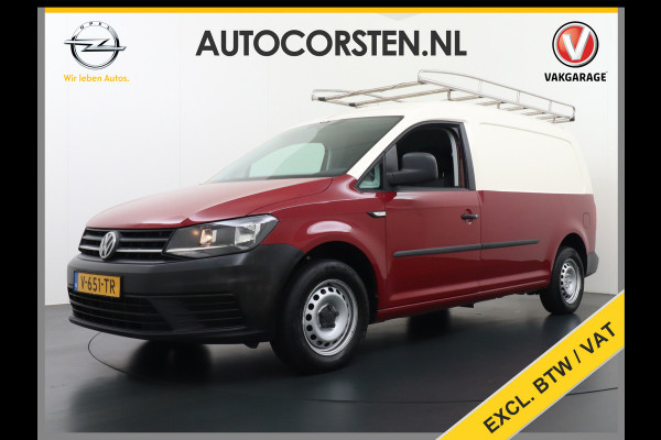 Volkswagen Caddy 2.0TDI L2H1 BMT Maxi Airco Trekhaak Imperiaal Bluetooth Trendline Betonplex Inbouw Lades Schuifdeur Euro 6 1.400KG Trekgewicht