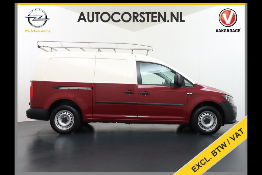 Volkswagen Caddy 2.0TDI L2H1 BMT Maxi Airco Trekhaak Imperiaal Bluetooth Trendline Betonplex Inbouw Lades Schuifdeur Euro 6 1.400KG Trekgewicht