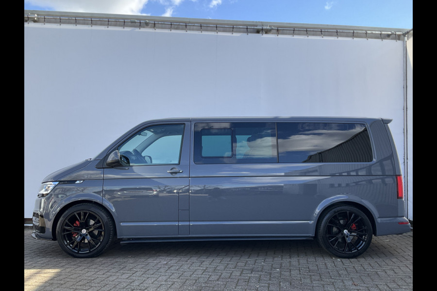 Volkswagen Transporter 6-Pers 2.0 TDI L2H1 DC Bulli Leer Cam Trekhaak Lang 6 Persoons Dubbele Cabine