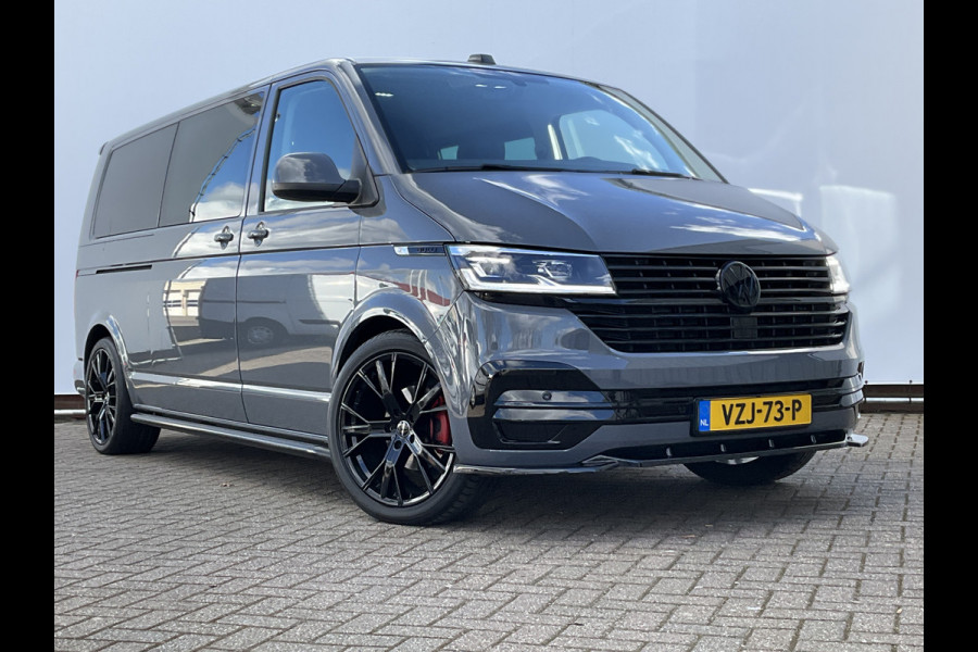 Volkswagen Transporter 6-Pers 2.0 TDI L2H1 DC Bulli Leer Cam Trekhaak Lang 6 Persoons Dubbele Cabine