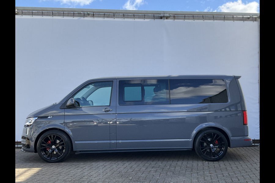 Volkswagen Transporter 6-Pers 2.0 TDI L2H1 DC Bulli Leer Cam Trekhaak Lang 6 Persoons Dubbele Cabine
