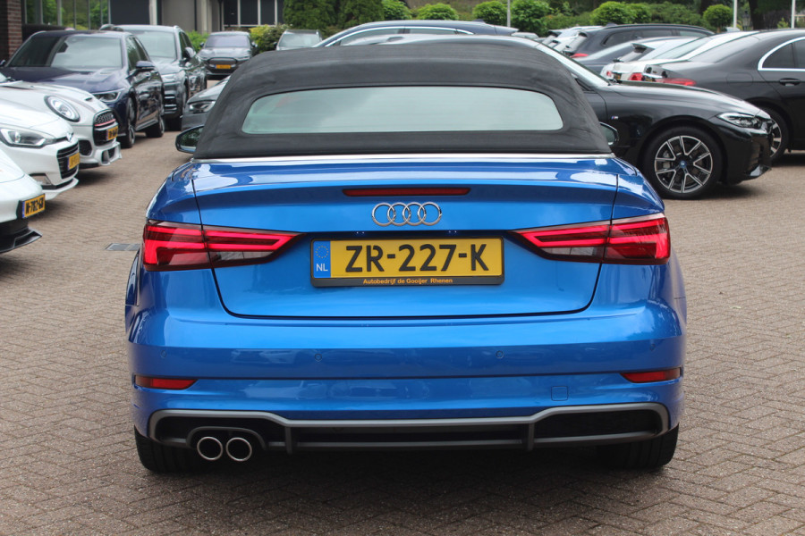 Audi A3 Cabriolet 35 TFSI CoD Advance Sport / Trekhaak / Virtual Cockpit / Windscherm / B&O / Leder&Alcantara / 18'' / Keyless / Nekverwarming / Navigatie / Hill Hold / Cruise Control