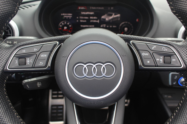 Audi A3 Cabriolet 35 TFSI CoD Advance Sport / Trekhaak / Virtual Cockpit / Windscherm / B&O / Leder&Alcantara / 18'' / Keyless / Nekverwarming / Navigatie / Hill Hold / Cruise Control