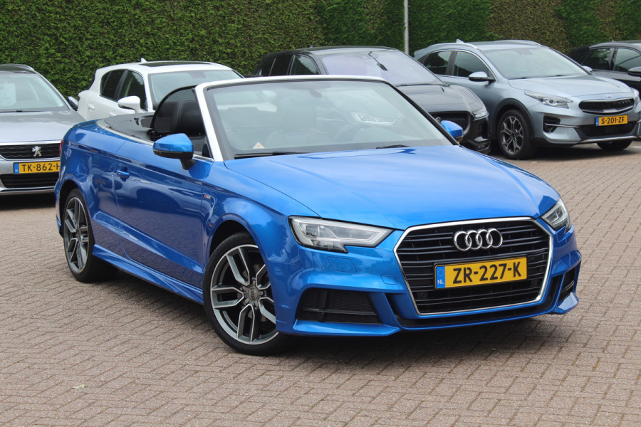 Audi A3 Cabriolet 35 TFSI CoD Advance Sport / Trekhaak / Virtual Cockpit / Windscherm / B&O / Leder&Alcantara / 18'' / Keyless / Nekverwarming / Navigatie / Hill Hold / Cruise Control