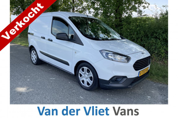 Ford Transit Courier 1.5 TDCI E6 Trend BPM Vrij! Lease €142 p/m, Airco, Navi, PDC, Schuifdeur, Volledig onderhoudshistorie aanwezig