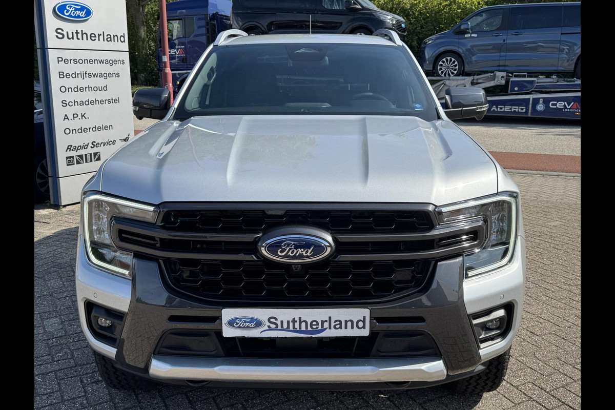 Ford Ranger 3.0 V6 Wildtrak Double Cab EcoBlue |241pk!! | 2-zits|  BPM vrij | Rollertop | Trekhaak | Technology Pack | Uniek in Nederland | Verlengde fabrieksgarantie tot 03-2028