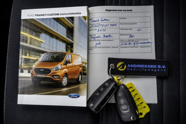 Ford Transit Custom 2.0TDCI | L2H1 | Automaat | 5-Zits | Camera | CarPlay | Navi | LED | Zijschuifdeur R+L | Cruise | PDC