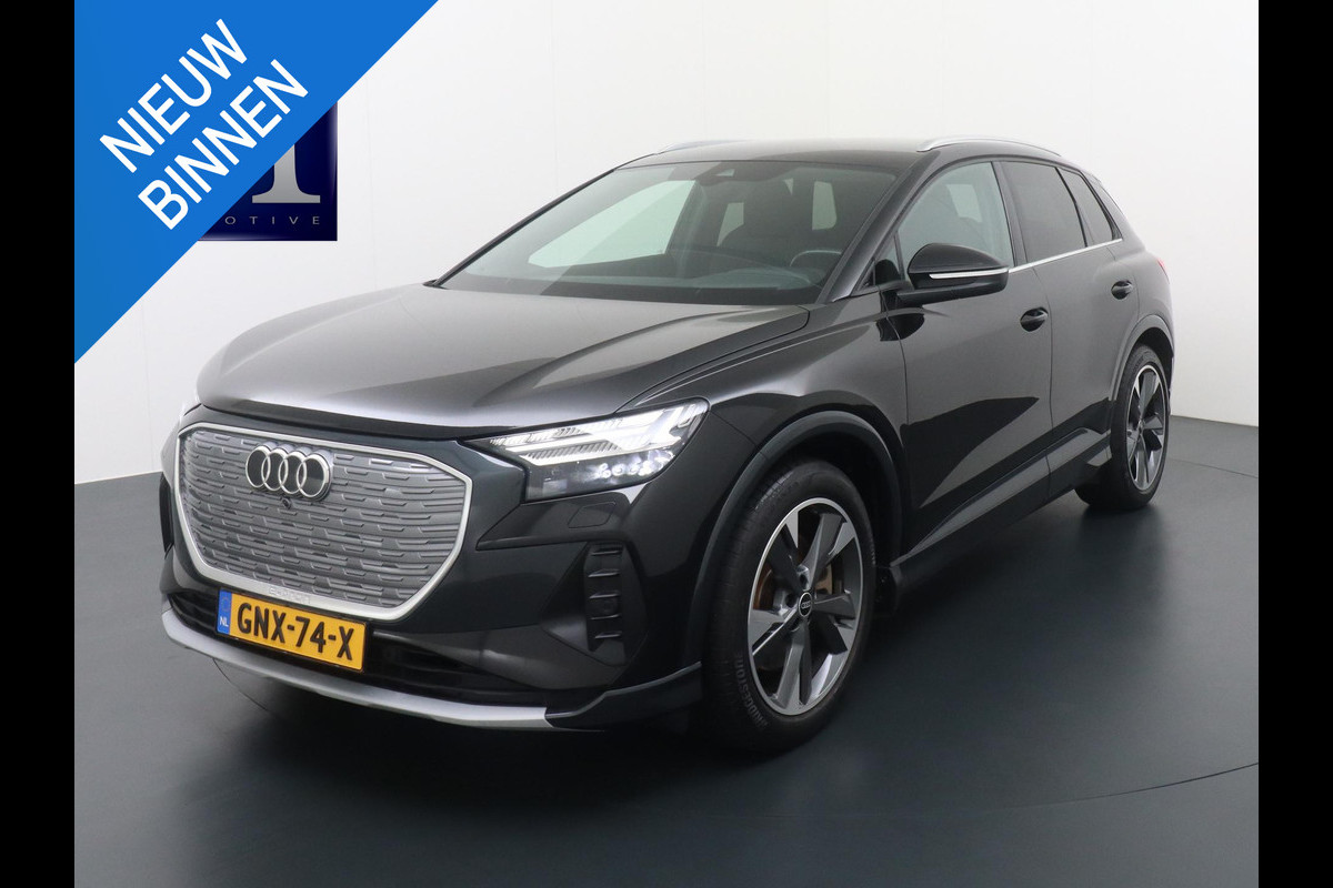 Audi Q4 e-tron 40 Launch edition Advanced 77 kWh RIJKAARPRIJS INCL. 12MND BOVAG | COMPLETE HISTORIE | ADD. CRUISE | TREKHAAK Audi Q4 e-tron 40 Launch edition Advanced 77 kWh RIJKAARPRIJS INCL. 12MND BOVAG | COMPLETE HISTORIE | ADD. CRUISE | TREKHAAK