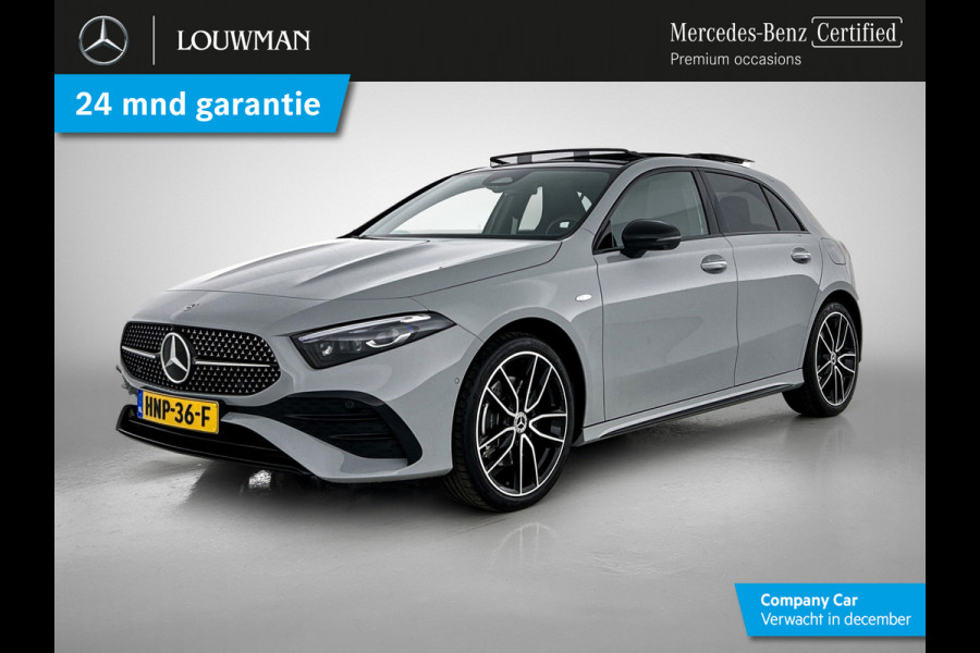 Mercedes-Benz A-Klasse 250 e Business Solution AMG | AMG Line Plus pakket | Nightpakket | Dodehoekassistent | Parkeerpakket met 360°-camera | Antidiefstalpakket URBAN GUARD PLUS | Head-up display | Winter pakket | KEYLESS GO |