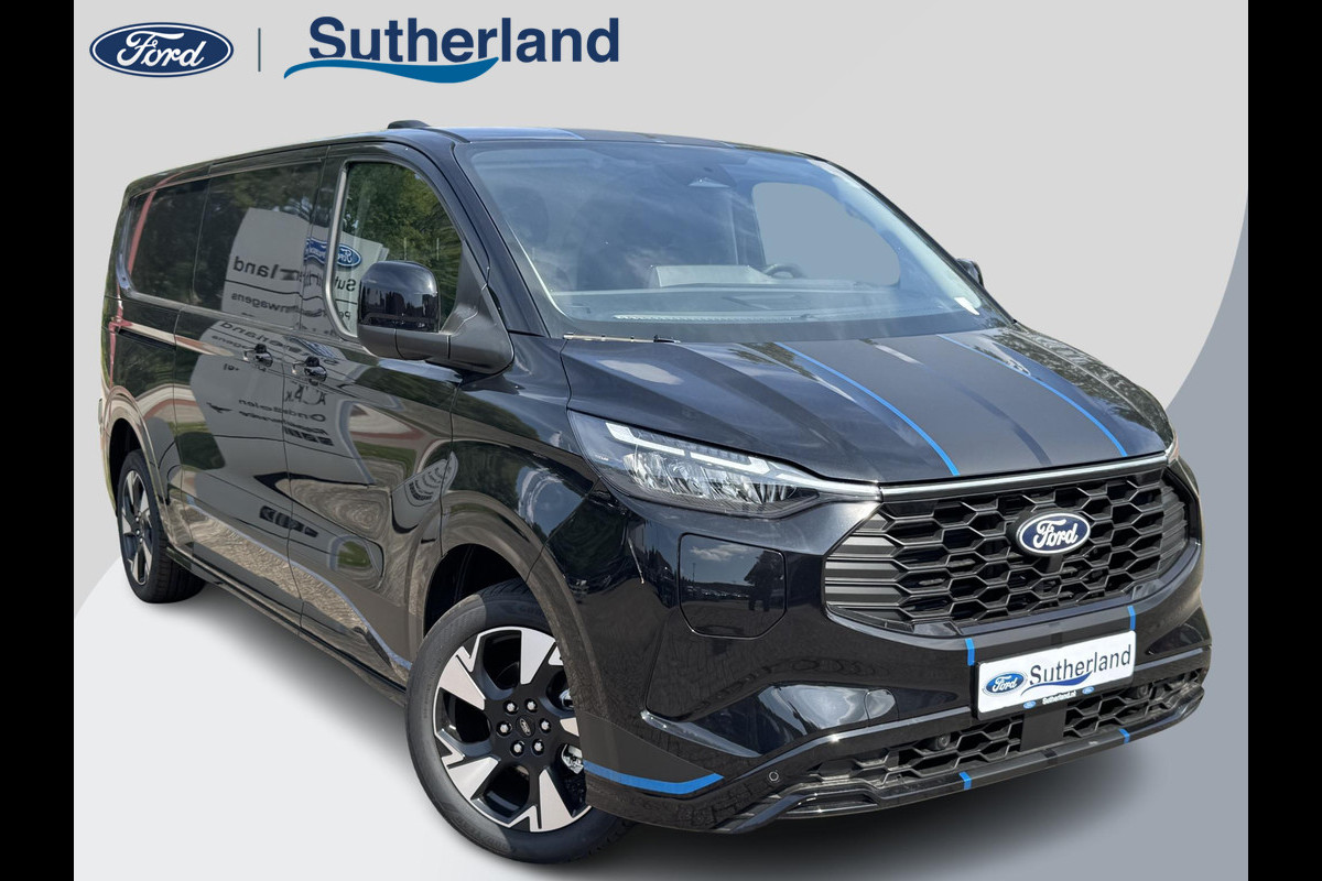 Ford Transit Custom 320 2.5 PHEV L2H1 Sport 233pk | Inklapbare trekhaak | 19 inch lichtmetalen Sport velgen (mat zwart) | Verwarmbaar stuurwiel | Navigatie systeem | B&O speakers Ford Transit Custom 320 2.5 PHEV L2H1 Sport 233pk | Inklapbare trekhaak | 19 inch lichtmetalen Sport velgen (mat zwart) | Verwarmbaar stuurwiel | Navigatie systeem | B&O speakers